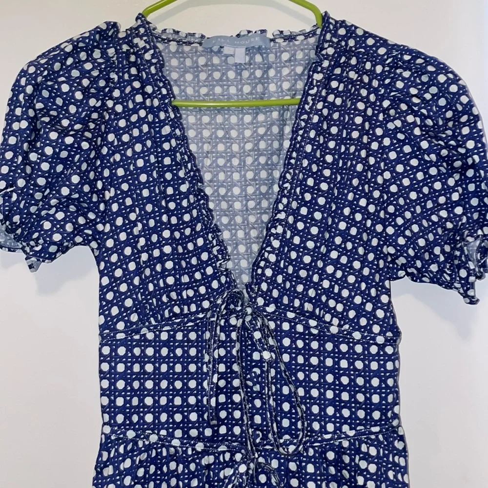 Hill House Blue and White Midi Dress - Picture 6 of 12